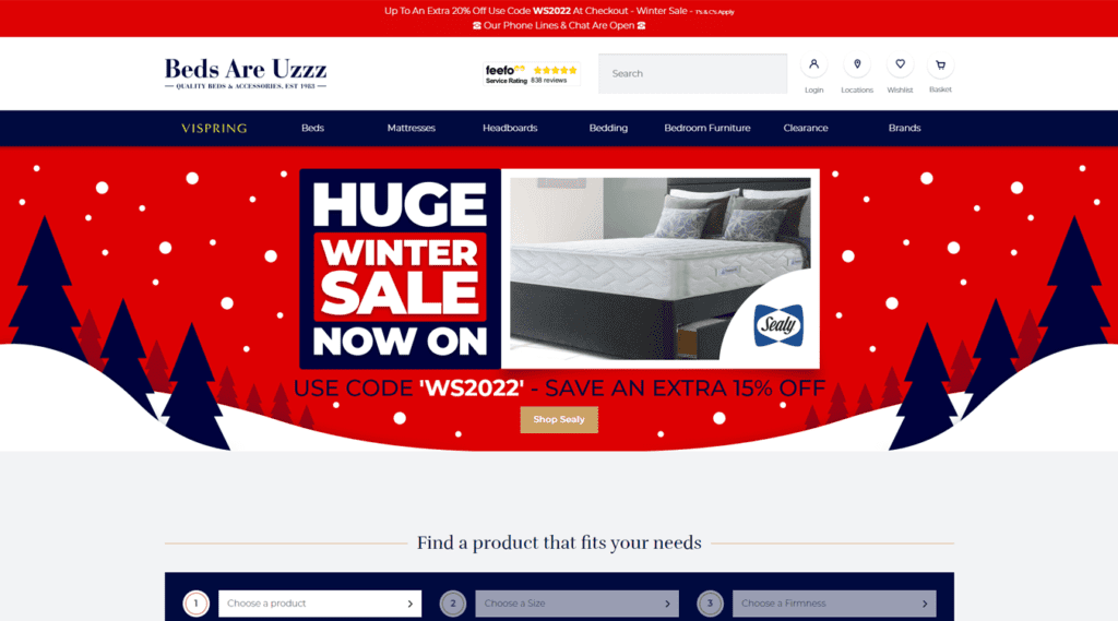 Beds Are Uzzz paid search ALS Digital Digital agency in Fareham