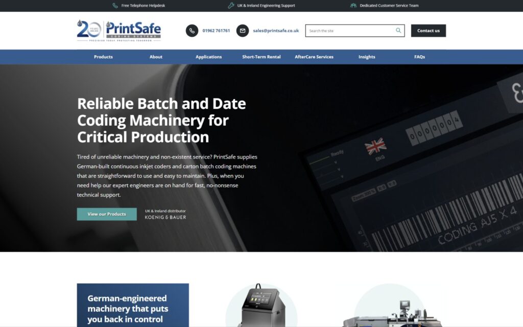 B2B marketing for Printsafe